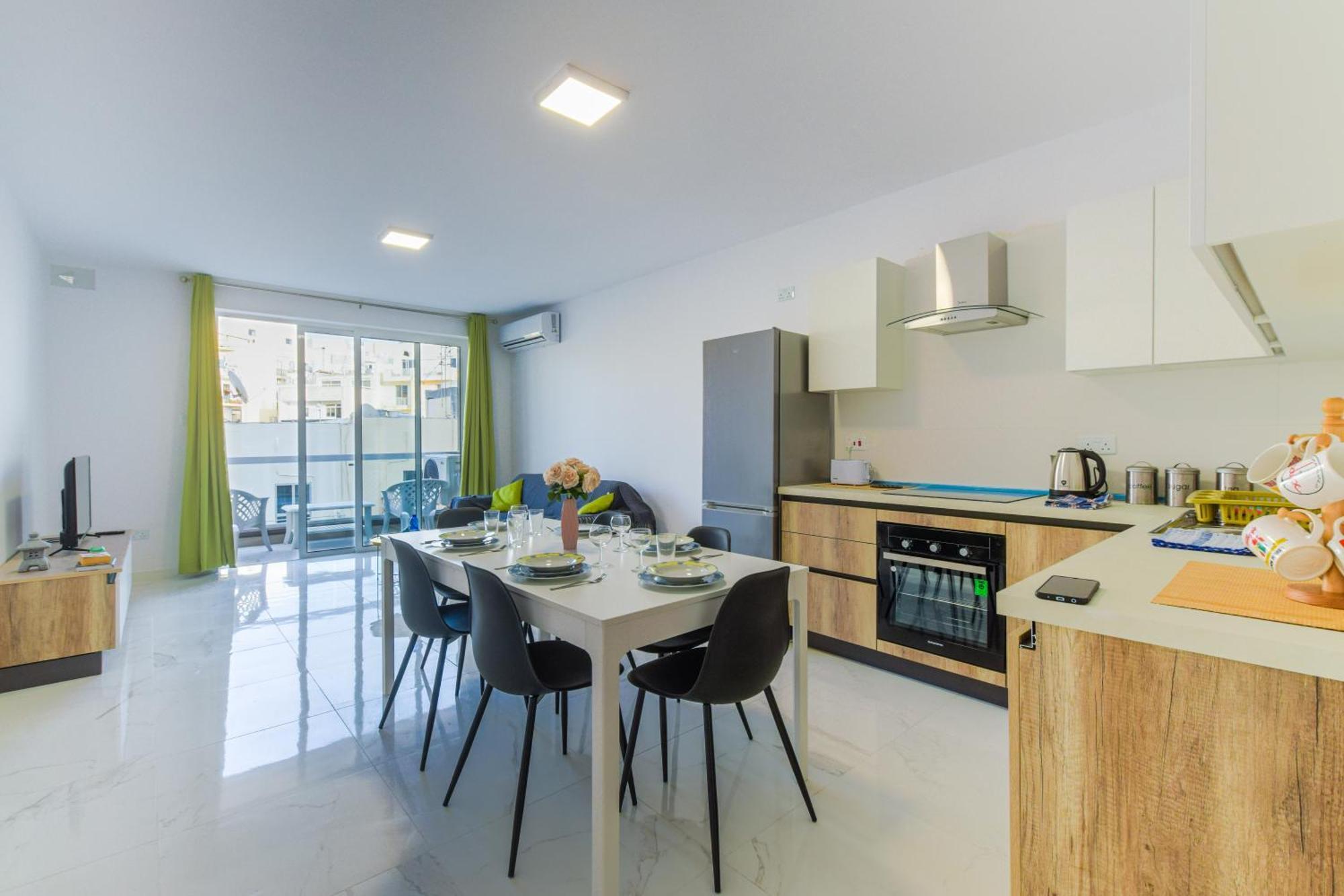 Spacious Brand New Apartment 3 Bdr 2Bth Bugibba Сент-Полс-Бей Экстерьер фото